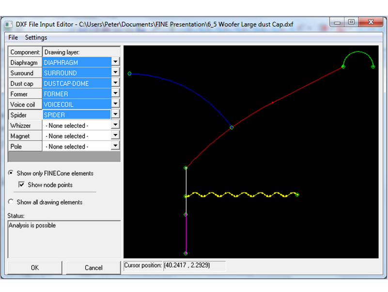 振膜/鼓紙振動的有限元模擬