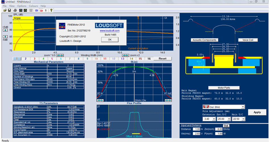 扬声器磁路系统及音圈设计程序